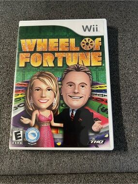 Nintendo Wheel of Fortune Wii Game — Green, Gold, White